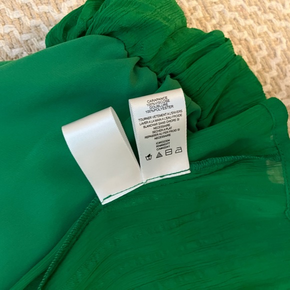 SANCTUARY XS breezy smock neck blouse in jelly bean green - Picture 5 of 9